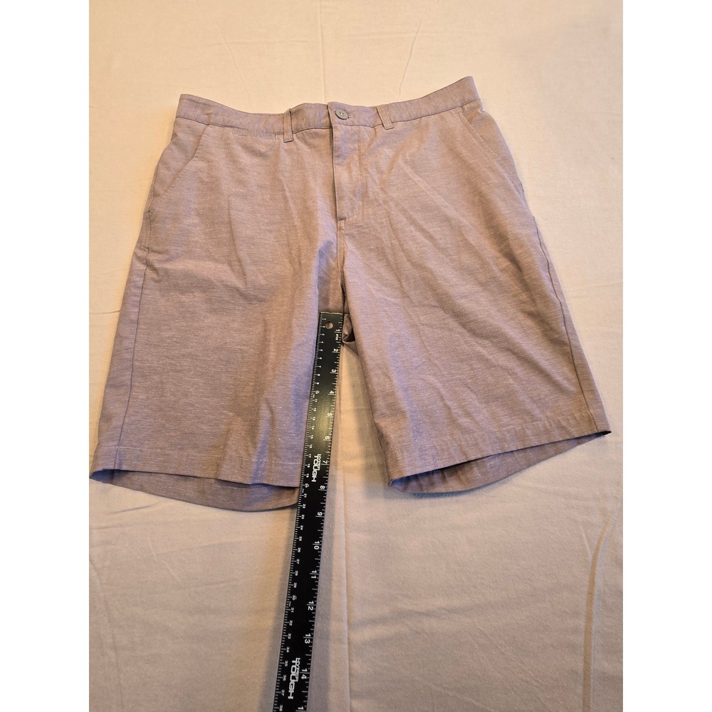 Johnnie O Mens Hybrid Walk Shorts Tan‎ Heathered Quick Dry Flat Front Size 34 - Picture 7 of 9